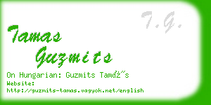 tamas guzmits business card